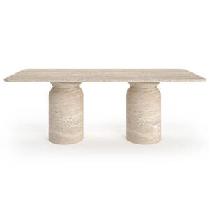 Travertine Design Table Dining Table for 6-8 People
