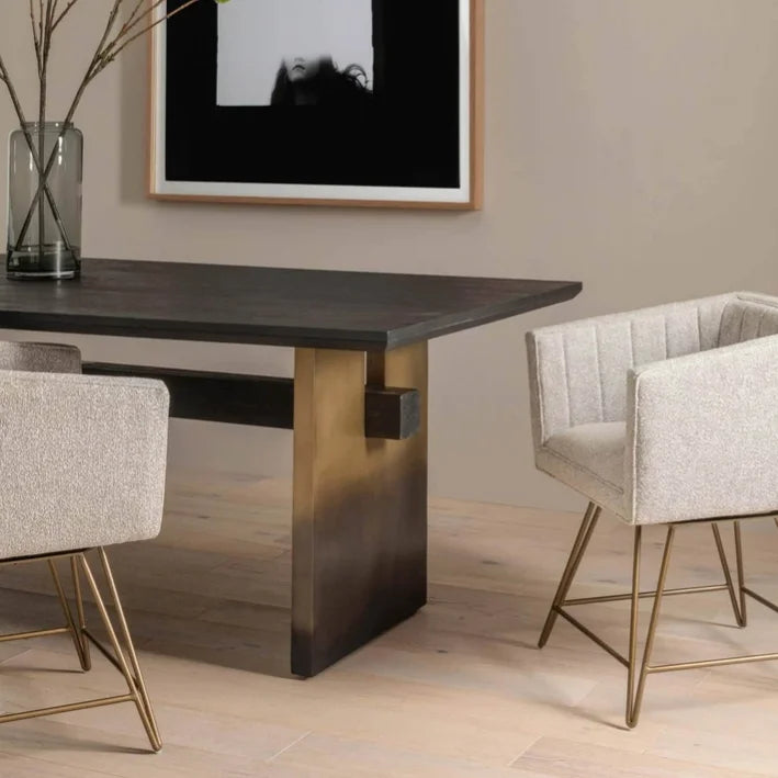 Dining Table 6/8 Seater Large Long Space Black Slate Marble Modern Dining Table - Image 4
