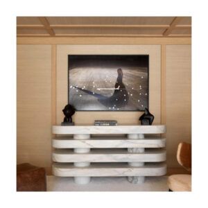 KUMUSI FURNITURE Italian Luxury Natural Marble Porch Table Modern Side Table Console Table for Entryway