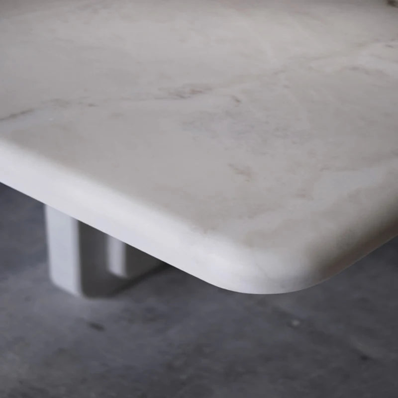 KUMUSI FURNITURE Unique Design Modern Dining Table Set Dining Room Furniture White Marble Dining Table Set 6 Chairs - Image 6