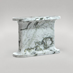 KUMUSI FURNITURE Contemporary Green Marble Customized Size and Material Console Table for Living Room Hotel Apartment