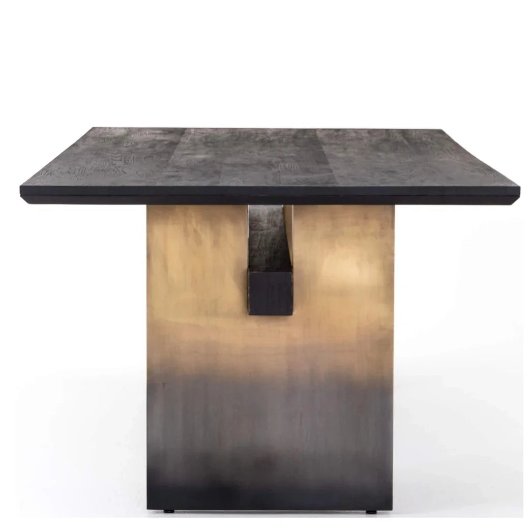 Dining Table 6/8 Seater Large Long Space Black Slate Marble Modern Dining Table - Image 6