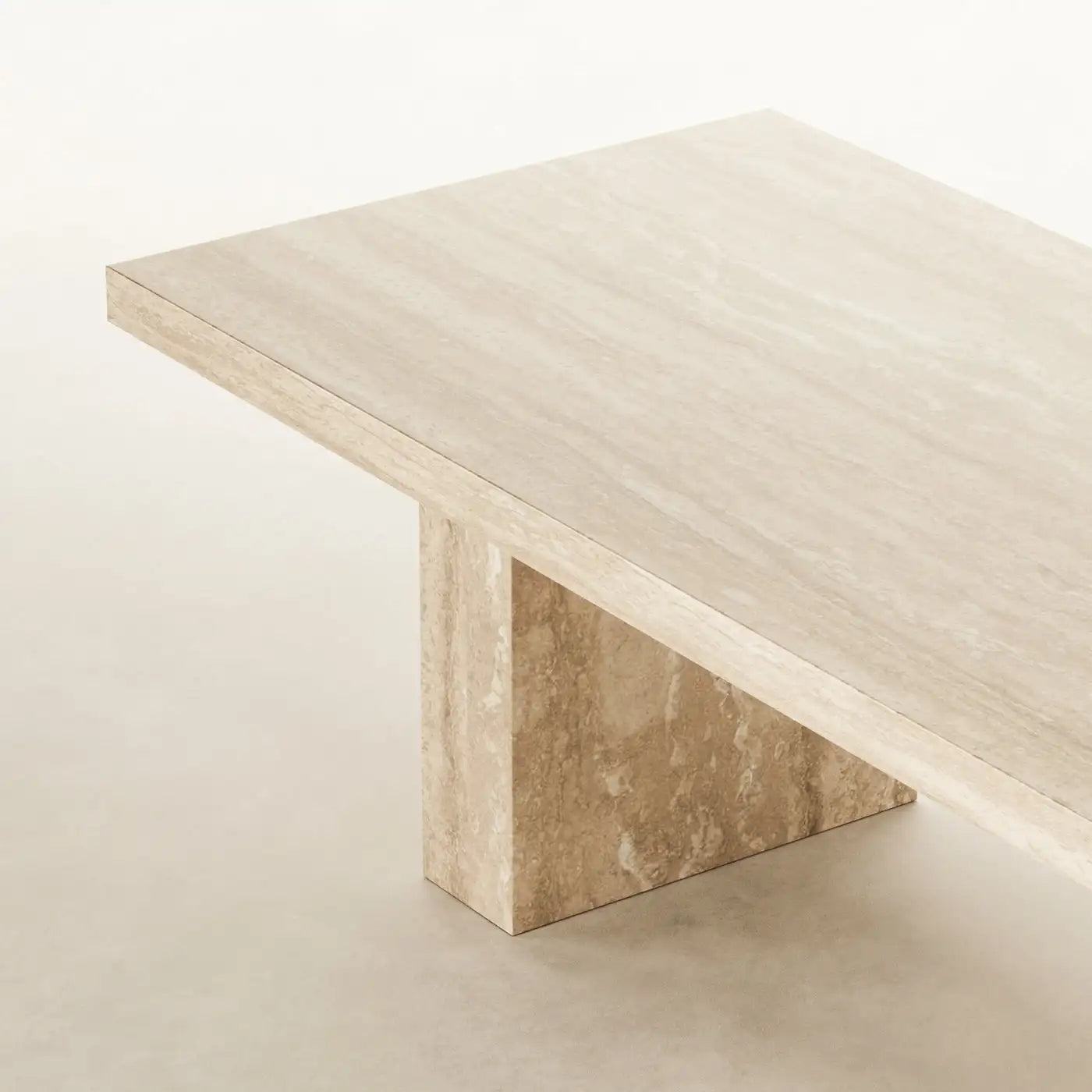 Vintage Yellow Wood Grain Rectangular Dining Table Classic French Countryside Style Elegant Stone Table - Image 5