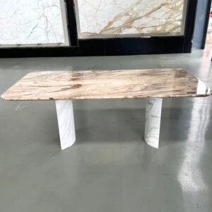 KUMUSI FURNITURE Good quality modern marble top dining table designs for dining room