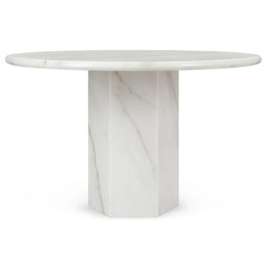 Kumusi Furniture Luxury Stone Marble Dining Table with Exquisite Design for Home Kitchen Use Marble Dining Table