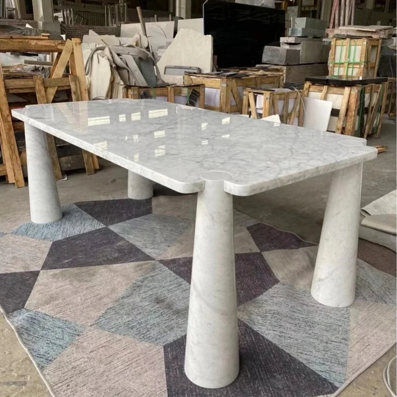 Outdoor Indoor Quartz Stone square Table Large Conference Table Stone Cave Conference square Table - Image 7