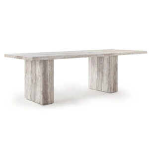 Restaurant Commercial Marble Dining Table Ink Dark Pattern Antique Style Natural Stone Square Table