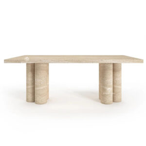 6 Dining Table with Cylinder Legs