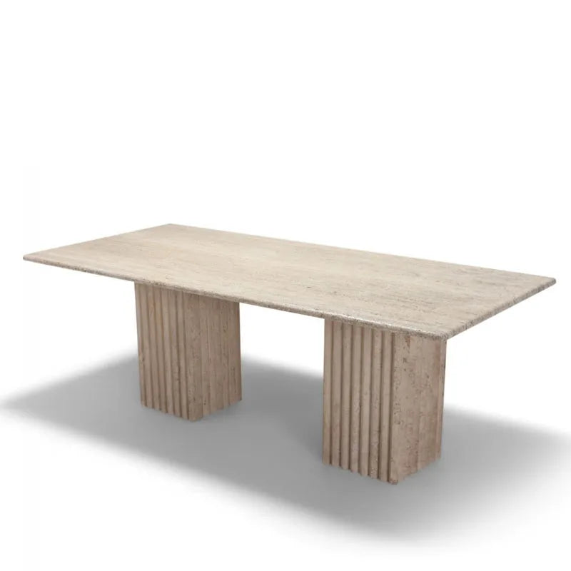 Natural Travertine Coffee Table Travertine Side Table Long Table - Image 3