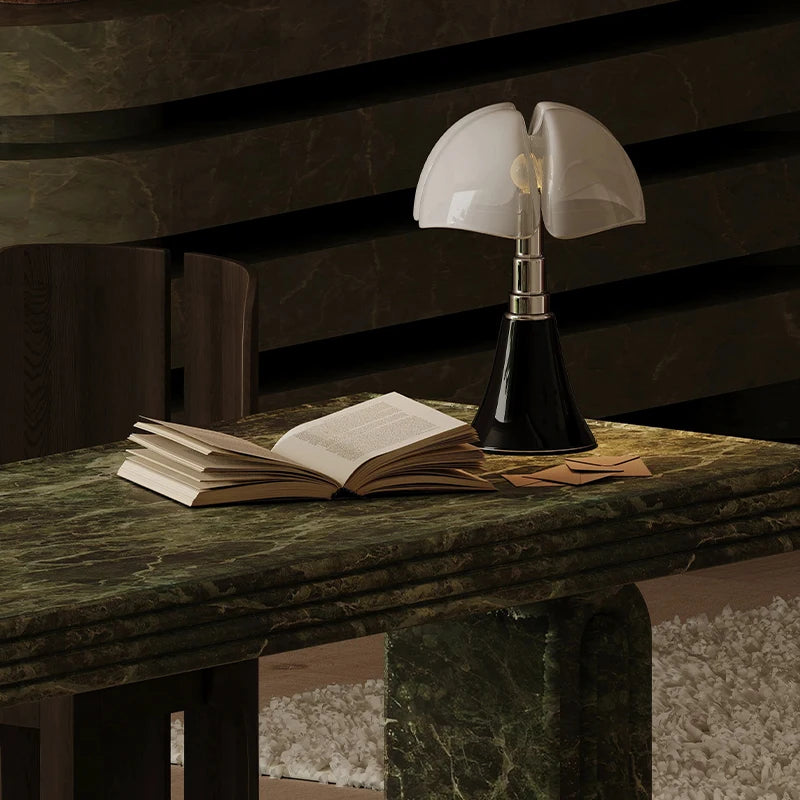Kumusi Customized Natural Stone Furniture High Quality Verde Alpi Green Marble Dining Table With Fluted Base Top - Image 4