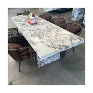 Modern Dining Table Set Marble Top Luxury Rectangular Dining Table Set 4 Seater 6 8 Dining Room Furniture