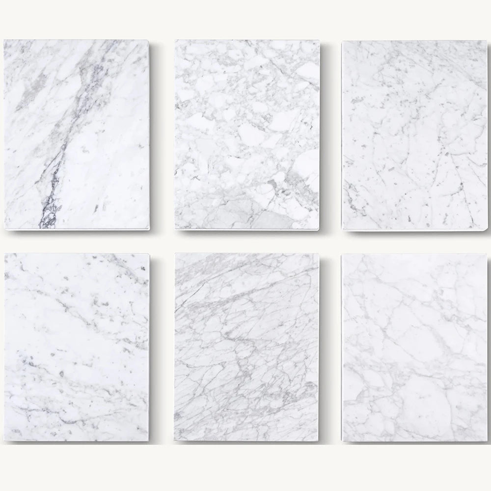 Kumusi Verde Alpi Marble Table for Dining White Marble Dining Table - Image 5